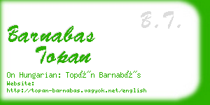 barnabas topan business card